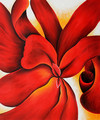 Red Cannas 2 - Georgia O'Keeffe (inspired by)