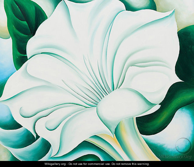 White Trumpet Flower 1932 - Georgia O