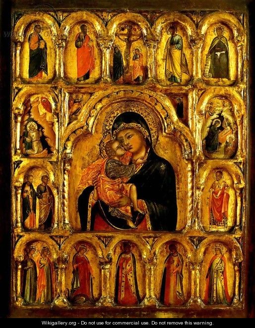 Madonna and Child with Saints - Paolo Veneziano