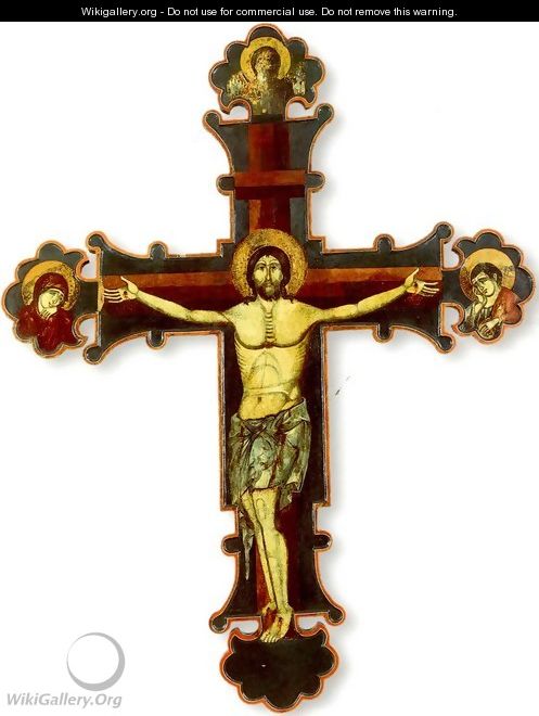 Crucifix with Christ Triumphans - Paolo Veneziano