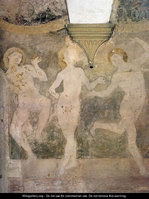 Nude Dancers - Antonio Del Pollaiuolo