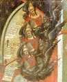Carmine Altarpiece Pope John XXII Approving the Carmelite Rule detail - Pietro Lorenzetti
