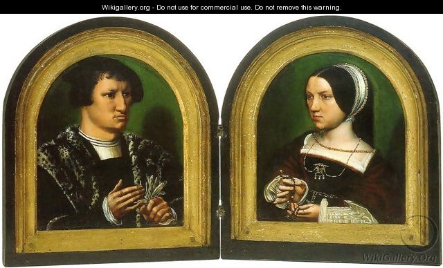 Portrait of Cornelius de Schepper and his Wife - Ambrosius Benson