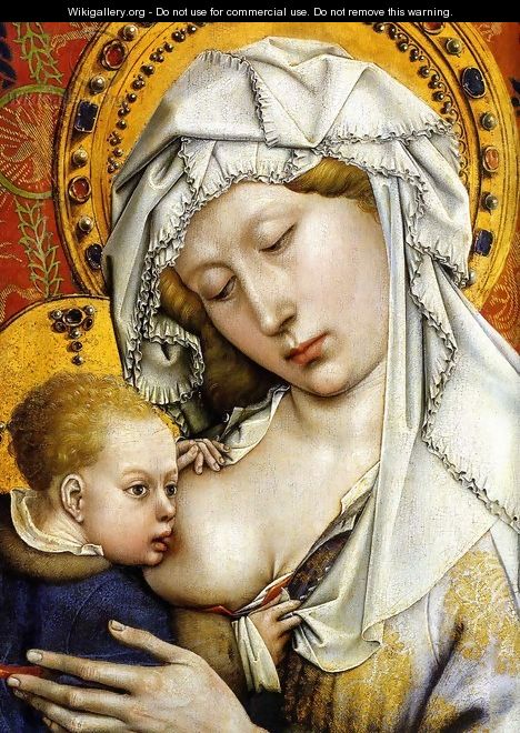 Madonna and Child, detail - Robert Campin