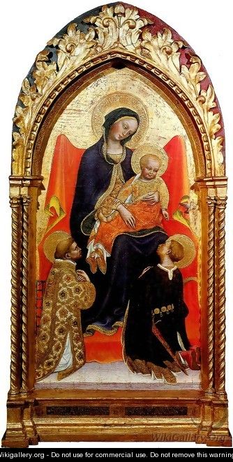 Madonna with Child, St Lawrence and St julian - Gentile Da Fabriano