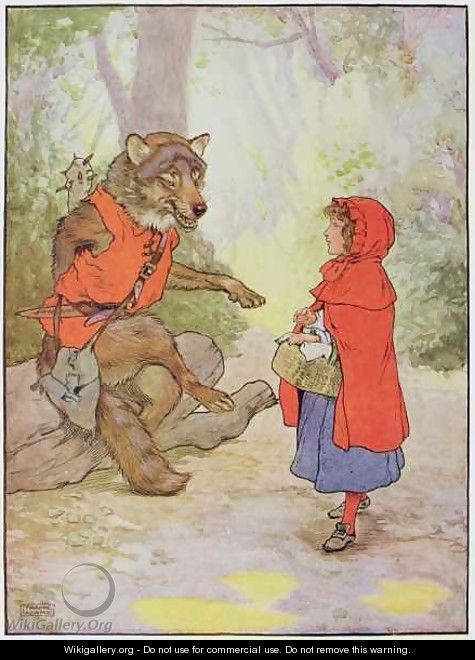 Little Red Riding Hood and the Wolf - Frank Adams