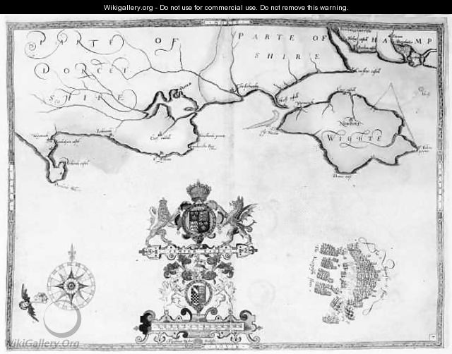 Map No.7 showing the route of the Armada fleet - (after) Adams, Robert