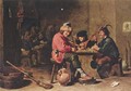 Three farmers making music - David The Younger Teniers