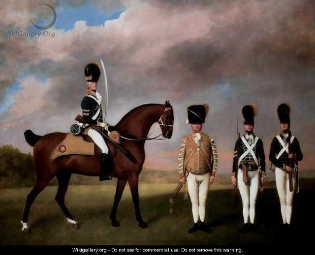 Soldiers of the 10th Dragoon Regiment - George Stubbs