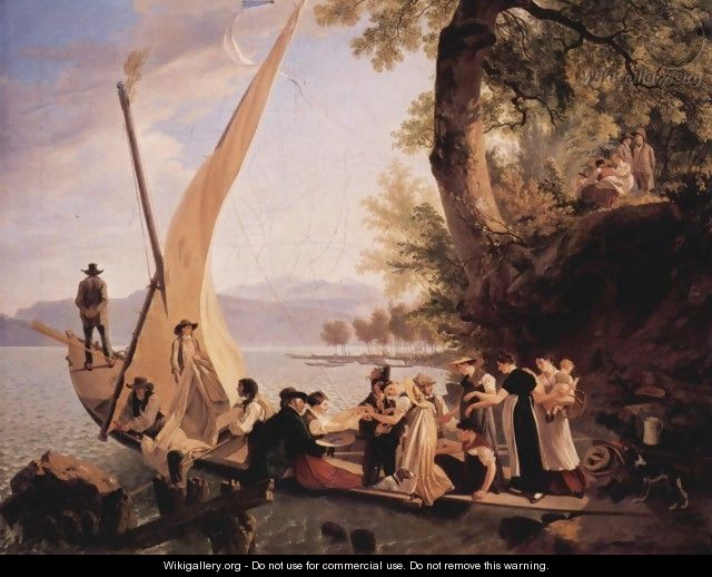 The departure of the wedding party - Wolfgang-Adam Toepffer