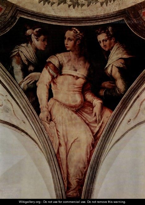 Portrait of Nicolosa Bacci and the noble lady from Arezzo - Giorgio Vasari