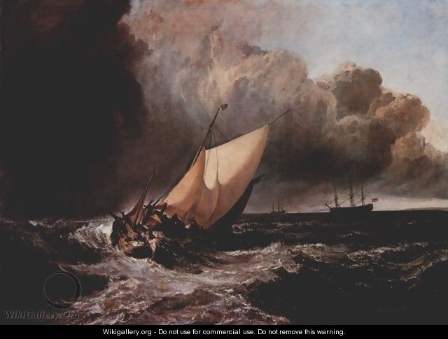 Dutch boats in a storm - Joseph Mallord William Turner