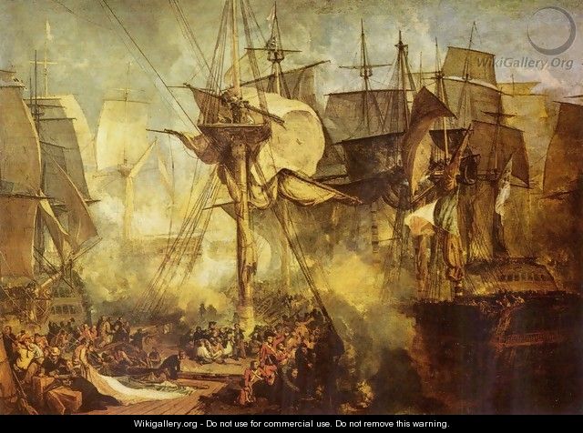 The Battle of Trafalgar, as seen from the from the Victory - Joseph Mallord William Turner