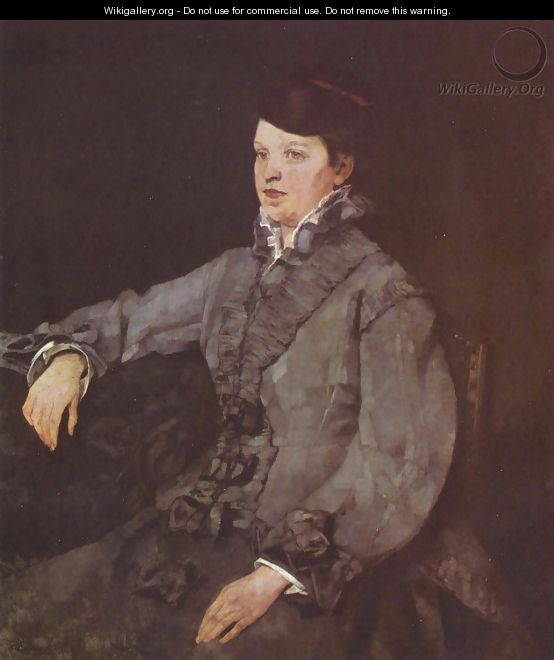 Lady in Gray - Heinrich Wilhelm Truebner