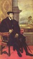 Portrait of Charles V in armchair - (after) Lambert Sustris