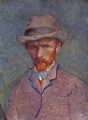 Self-portrait with gray hat - Vincent Van Gogh