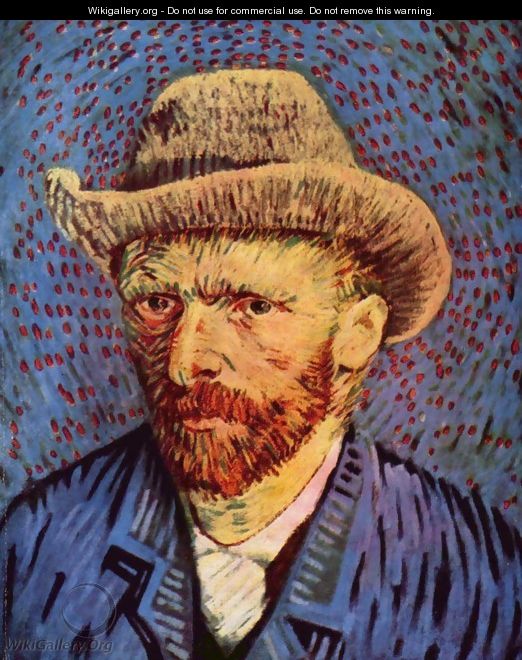 Self Portrait with Grey Felt Hat 2 - Vincent Van Gogh