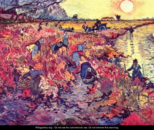 The red wine gardens - Vincent Van Gogh