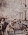 Bad der Bathseba, Detail - Francesco de' Rossi (see Salviati, Cecchino del)
