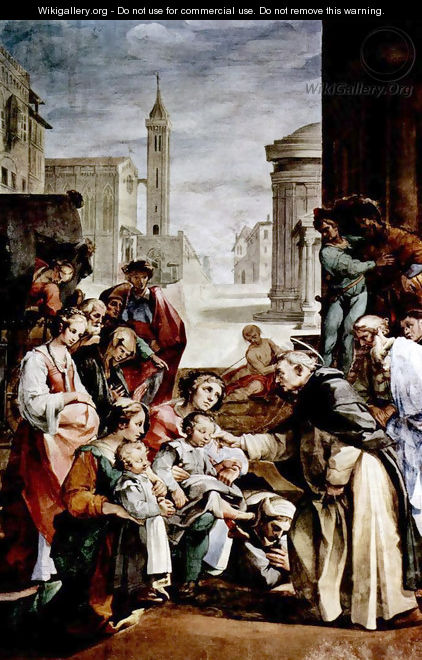 The Miracle of St. Giacinto - Ventura Salimbeni