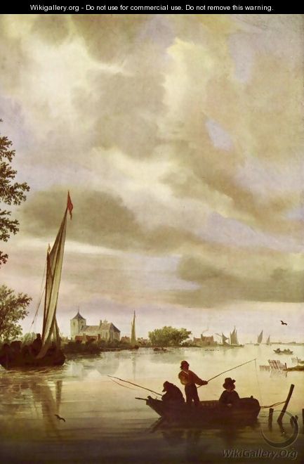 River Landscape - Salomon van Ruysdael