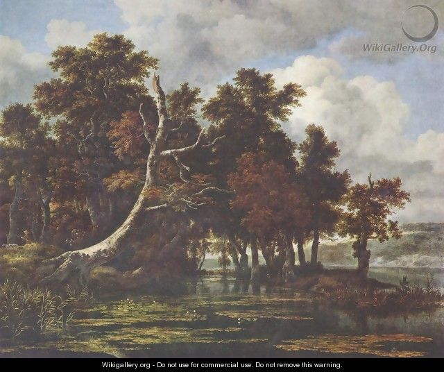 Landscape with swamp and oak forest - Jacob Van Ruisdael