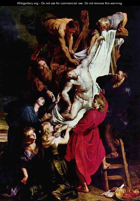Deposition from the Cross, Triptych, central panel of the Cross - Peter Paul Rubens
