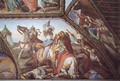 Fresco cycle in Casa Massimo in Rome, Ariosto room, vaulted gusset detail, the six-fight on the island Lipadusa - Julius Schnorr Von Carolsfeld