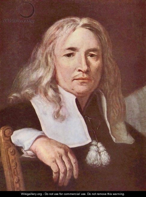 Portrait of a man with long, blonde hair - Karel Skreta