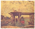 Bridge under construction - Alfred Sisley