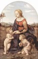 The beautiful gardener, scene with Mary and Christ child, John the Baptist - Raphael