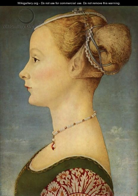 Portrait of a Lady, Italiano Ritratto di ignota - Piero del Pollaiuolo