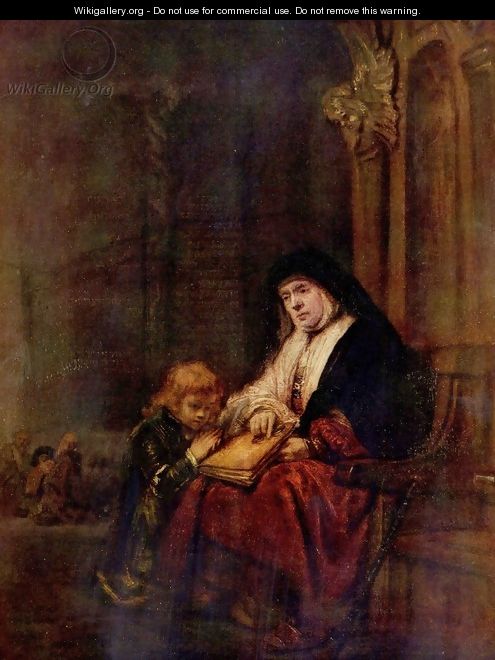 Timothy and his grandmother - Rembrandt Van Rijn