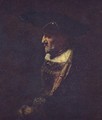 Portrait of a man in hat - Rembrandt Van Rijn