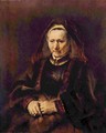 Portrait of a seated old woman - Rembrandt Van Rijn