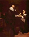 Portrait of Jan and his son Caspar Pellicone - Rembrandt Van Rijn