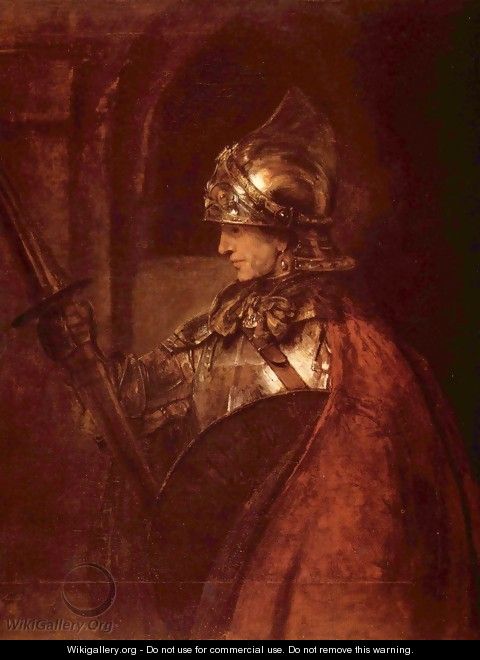 Man with arms (Alexander the Great) - Rembrandt Van Rijn