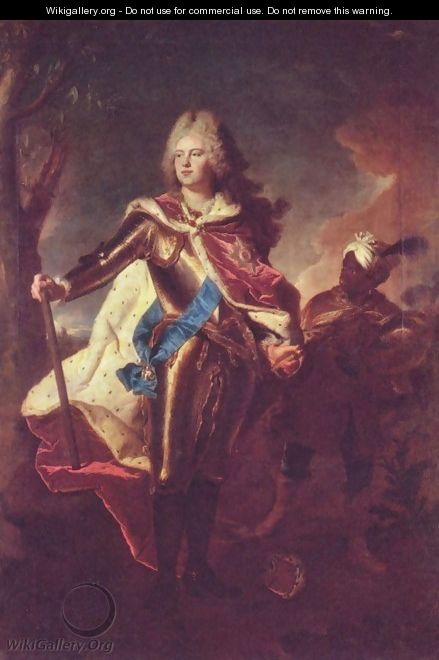 Portrait of Frederick Augustus II, Elector of Saxony as crown prince - Hyacinthe Rigaud