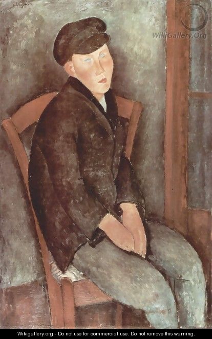 Sitting boy with cup - Amedeo Modigliani