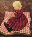 Farmer child on pillow - Paula Modersohn-Becker