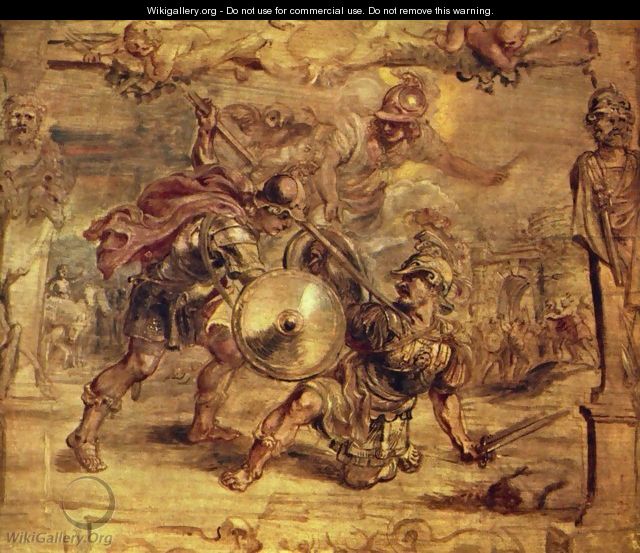 Achilles defeated Hector - Peter Paul Rubens