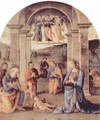 Frescoes in the Sala d'Udienza Collegio del Cambio in Perugia, scene Adoration of the Shepherds - Pietro Vannucci Perugino