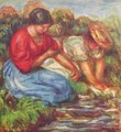 Washerwomen - Pierre Auguste Renoir