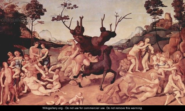 History of Silenus, the scene of mishap Silenos - Piero Di Cosimo