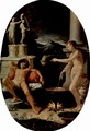 Medea and Jason, Oval - Girolamo Del Crocifissaio (see Macchietti)