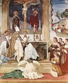 Frescoes in the Oratorio Suardi in Trescore, scene of the investiture of the Order of St. Clare costume - Lorenzo Lotto