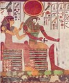 The god Re-Harakleti and Amentit, the goddess of the West, detail - Egyptian Unknown Masters