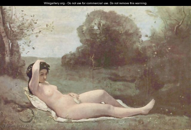 Girl in the green - Jean-Baptiste-Camille Corot