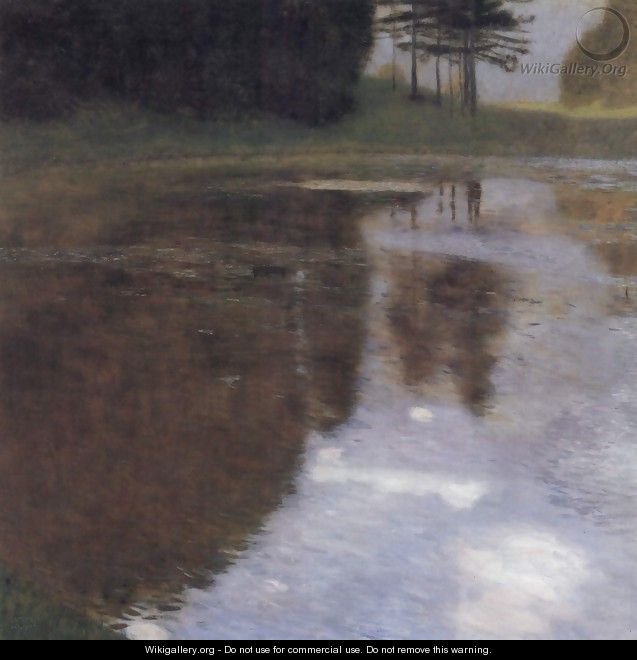 Quiet pond in the park of Appeal - Gustav Klimt