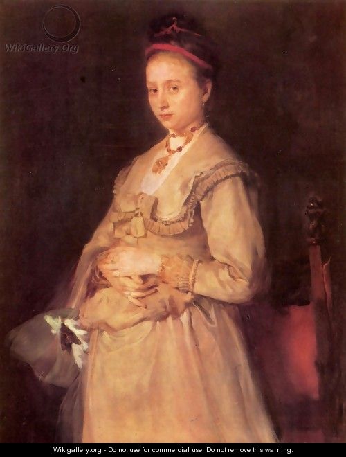 Portrait of Mrs Gedon - Wilhelm Leibl